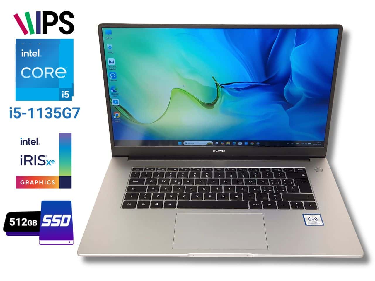 Ноутбук б/у Huawei MateBook D15 15.6 IPS Core i5-1135G7 4.2ГГц 8/512Гб SSD Алюмінієвий корпус, Відмінний стан