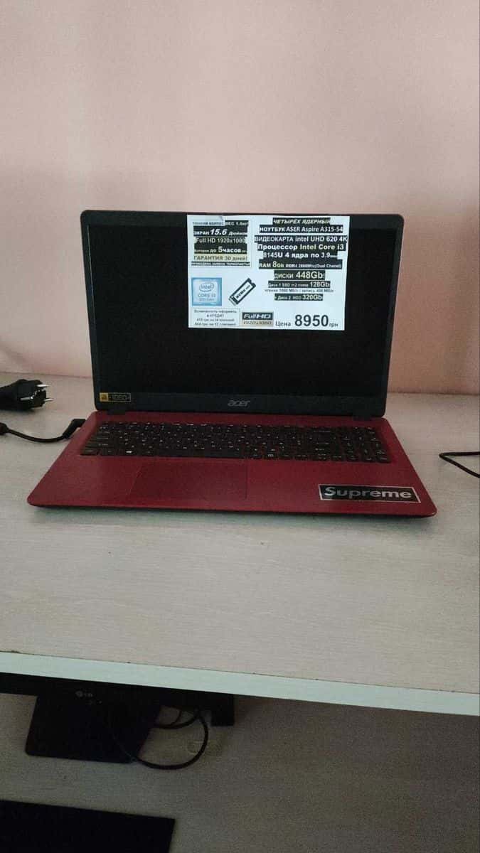 Acer 15.6" FHD Core i3-8145U 8/128