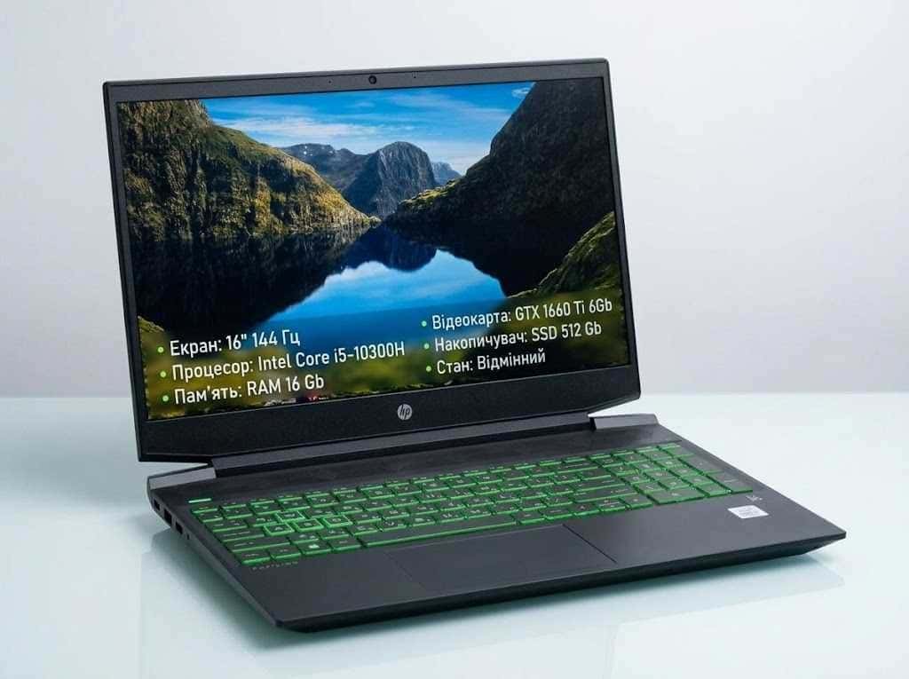 HP PAVILION 16-a0032dx FHD 144Hz Core i5-10300H 16/512 GTX 1660 Ti 6GB