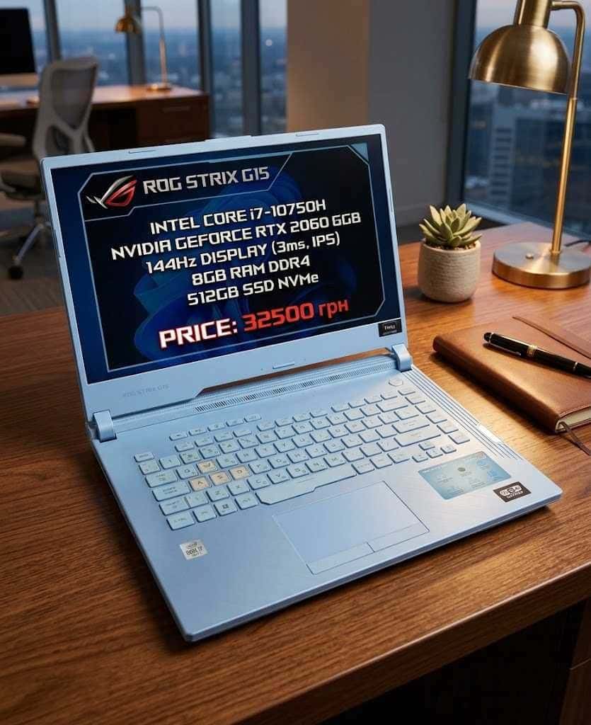 ASUS ROG Strix G15 15.6" FHD 144Hz Core i7-10750H 16/512 RTX 2060 6GB
