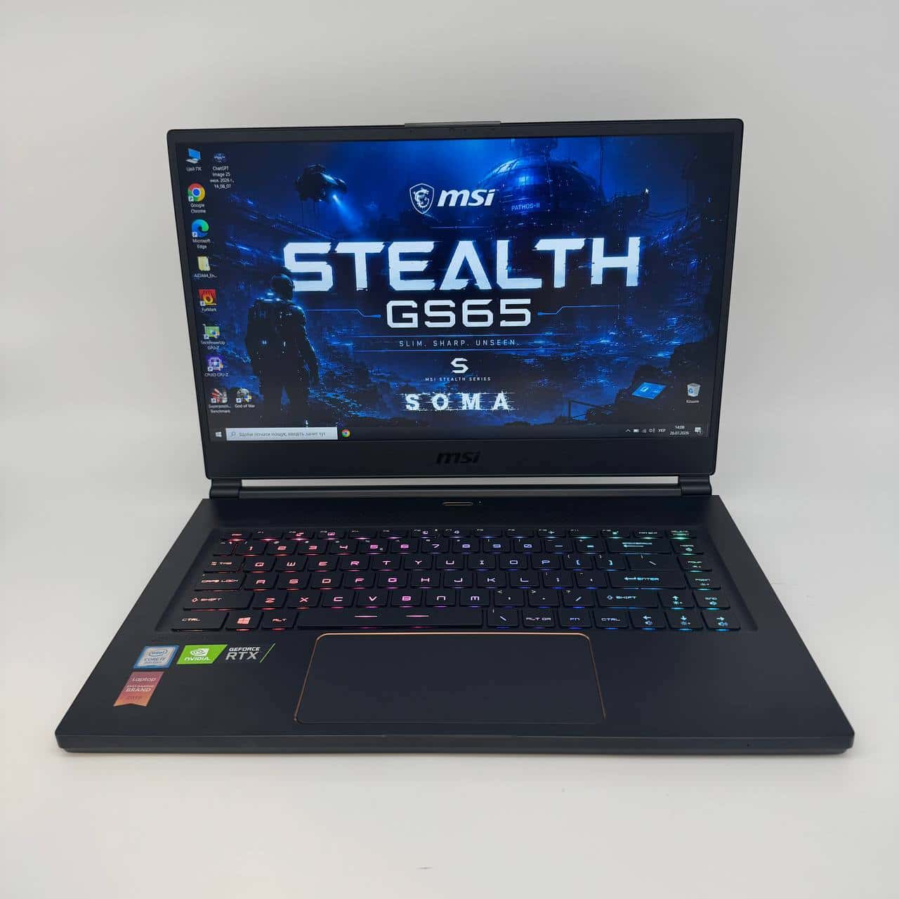 MSI GS65 Stealth 8SF 15.6" 144Hz Core i7-8750H 16/1024 RTX 2070 8GB