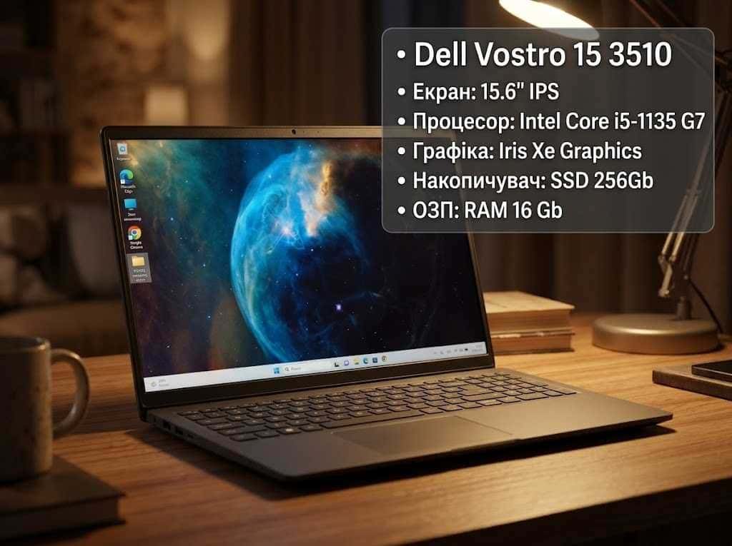 Dell Vostro 15 3510 15.6" FHD Core i5-1135 16/256