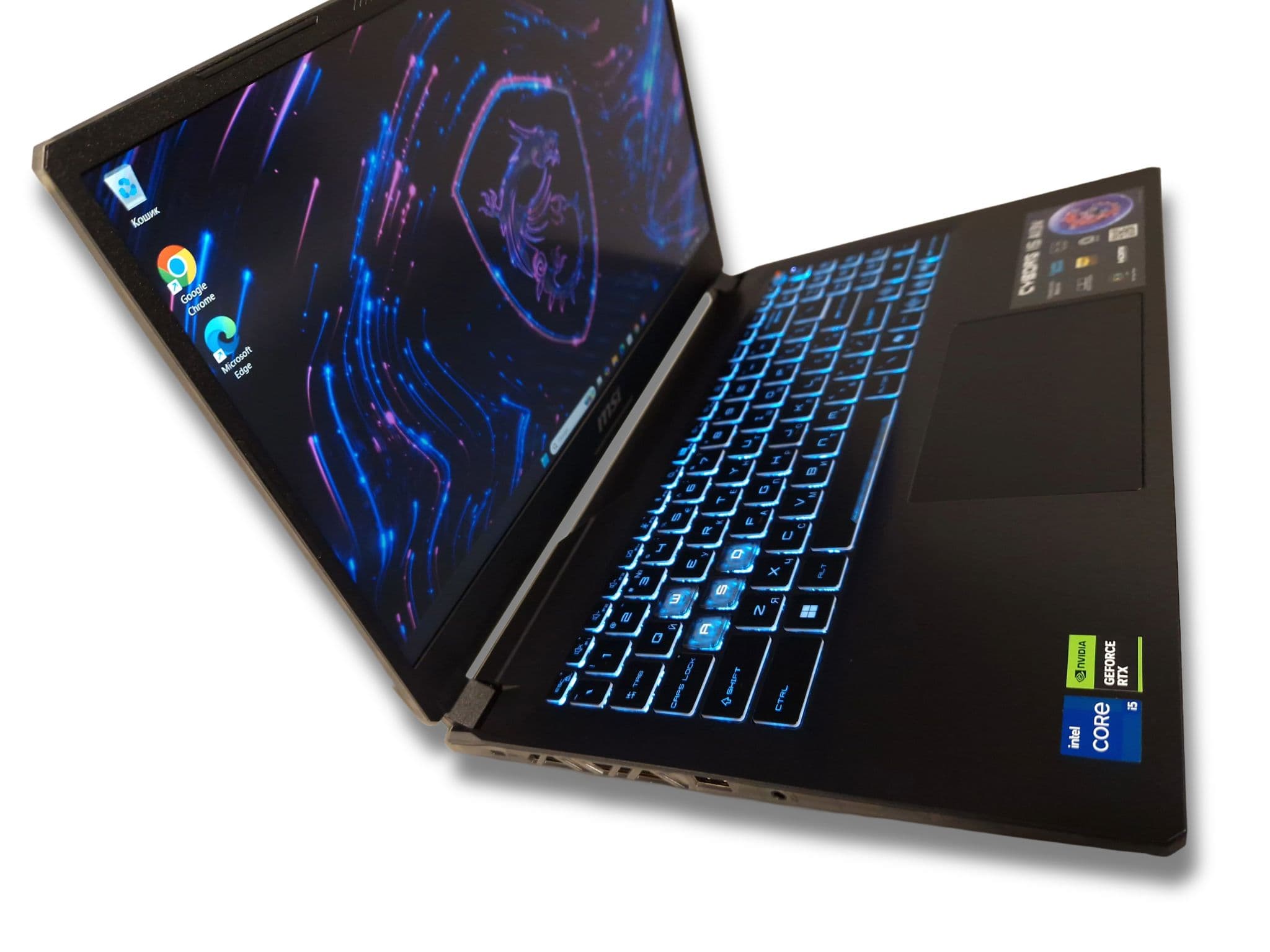 Ігровий ноутбук б/у MSI Cyborg 15 144Hz Core i5-13420H 16/512 RTX 4060 8Гб, Стан нового - фото 3