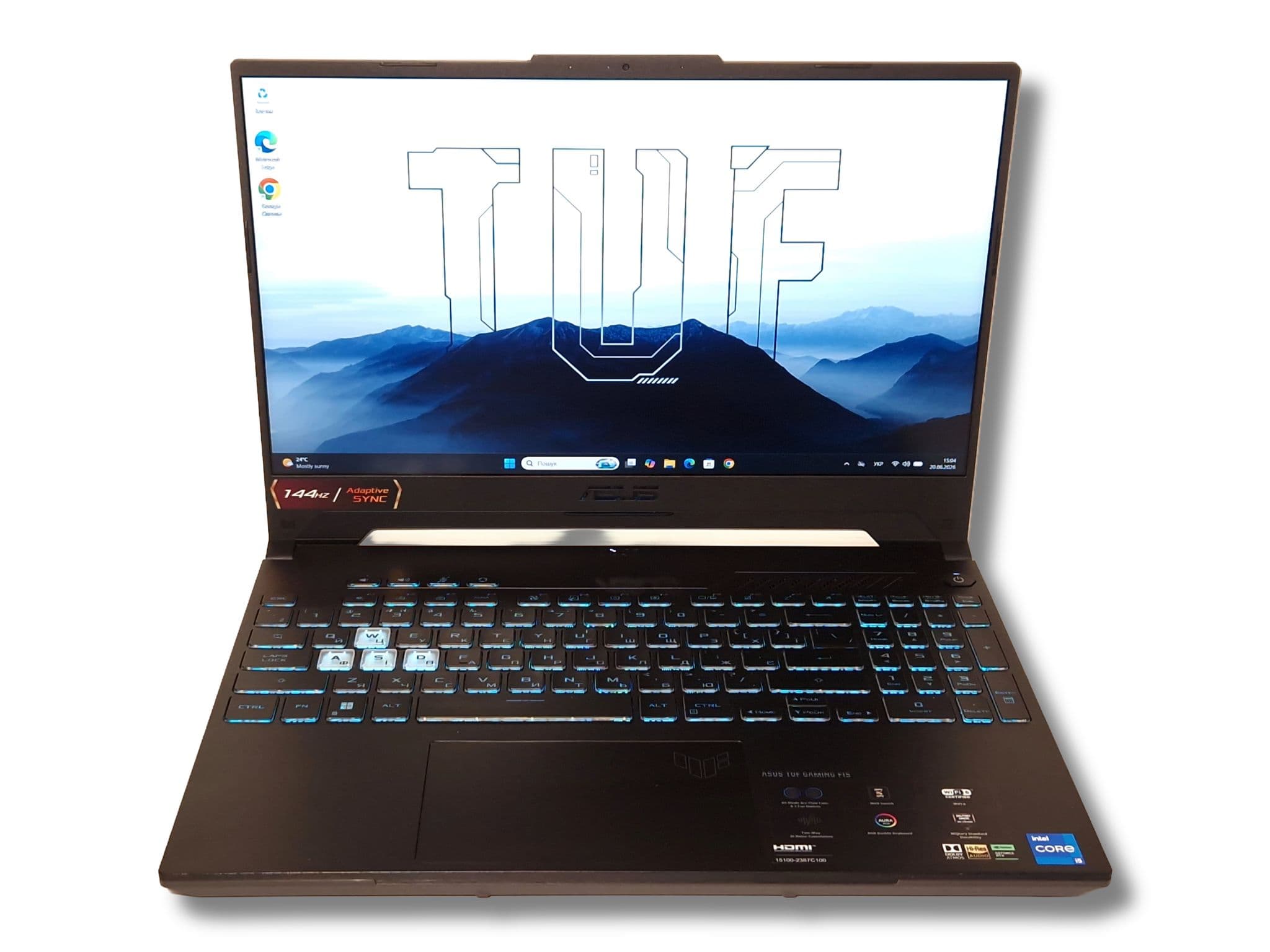 Ігровий ноутбук б/у Asus TUF F15 FX507 IPS 144Гц Core i5-12500H 16/512 RTX 3050 95 Вт, Відмінний стан - фото 6