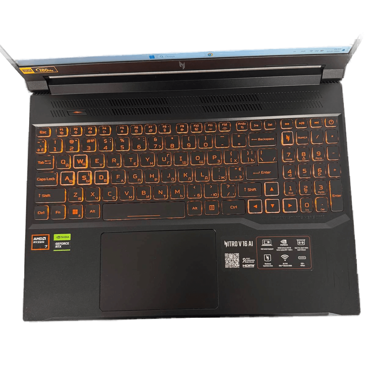 Acer Nitro V 16 AI ANV16-42 AMD Ryzen AI 7 260 RTX 5070 - фото 4