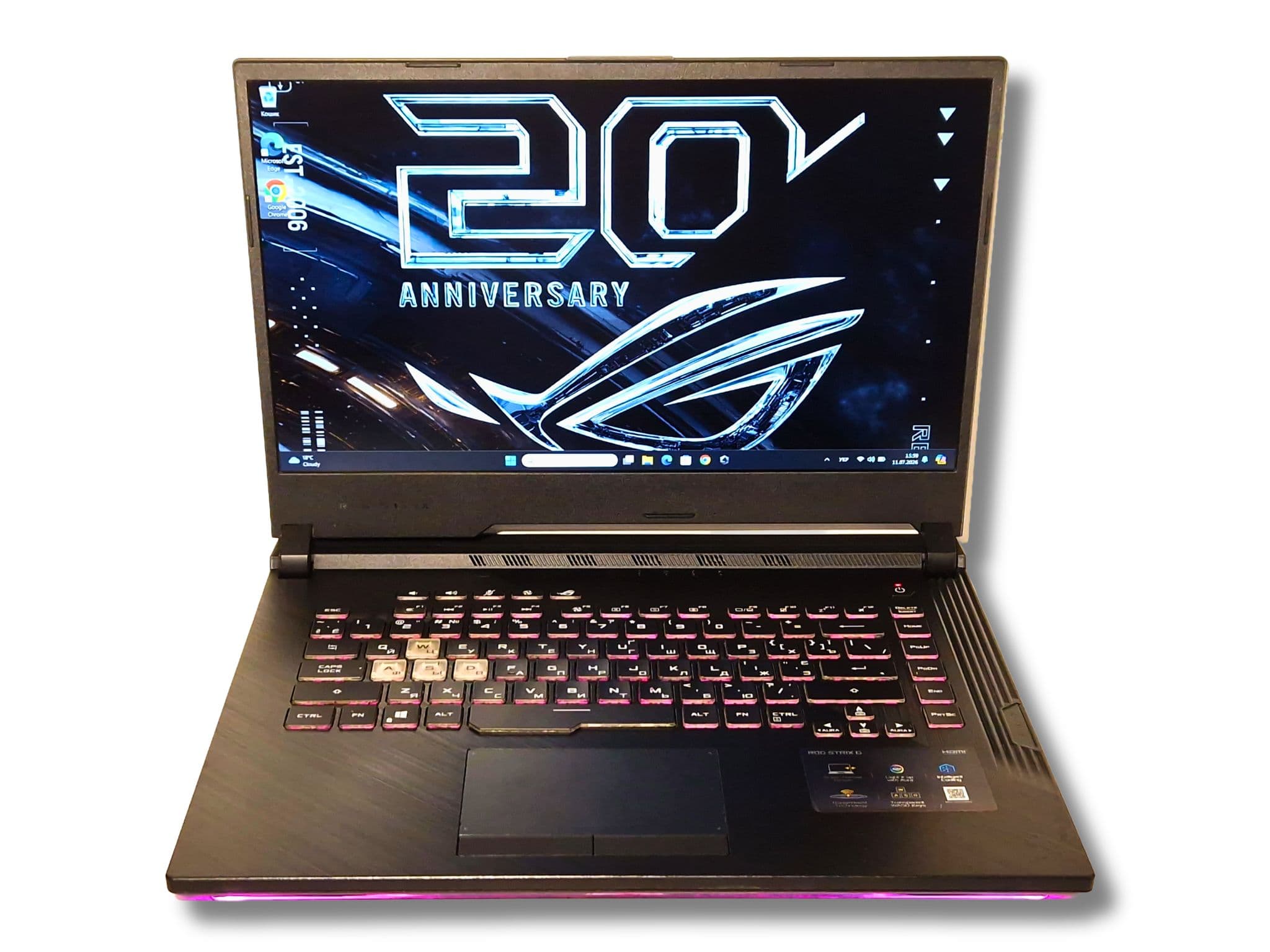 Ігровий ноутбук б/у ASUS ROG G531 IPS Core i5-9300H 16/512 SSD GTX 1650 4Гб - фото 6