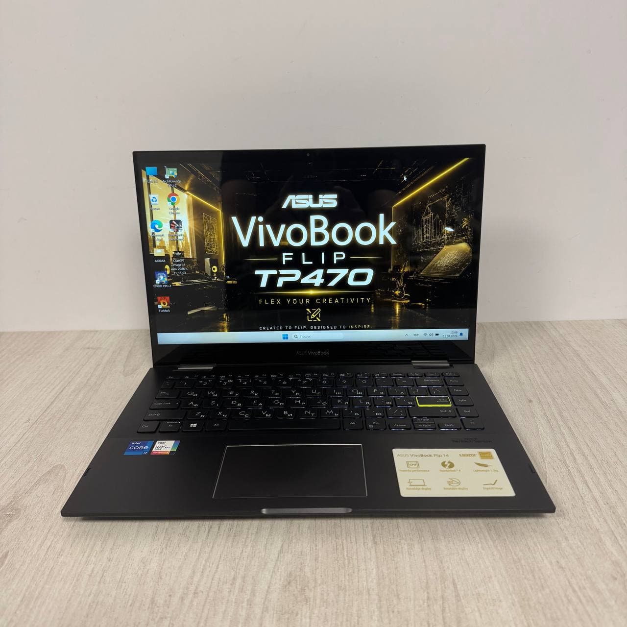 Asus VivoBook Flip 14 TP470EZ  x360 Touch - фото 1