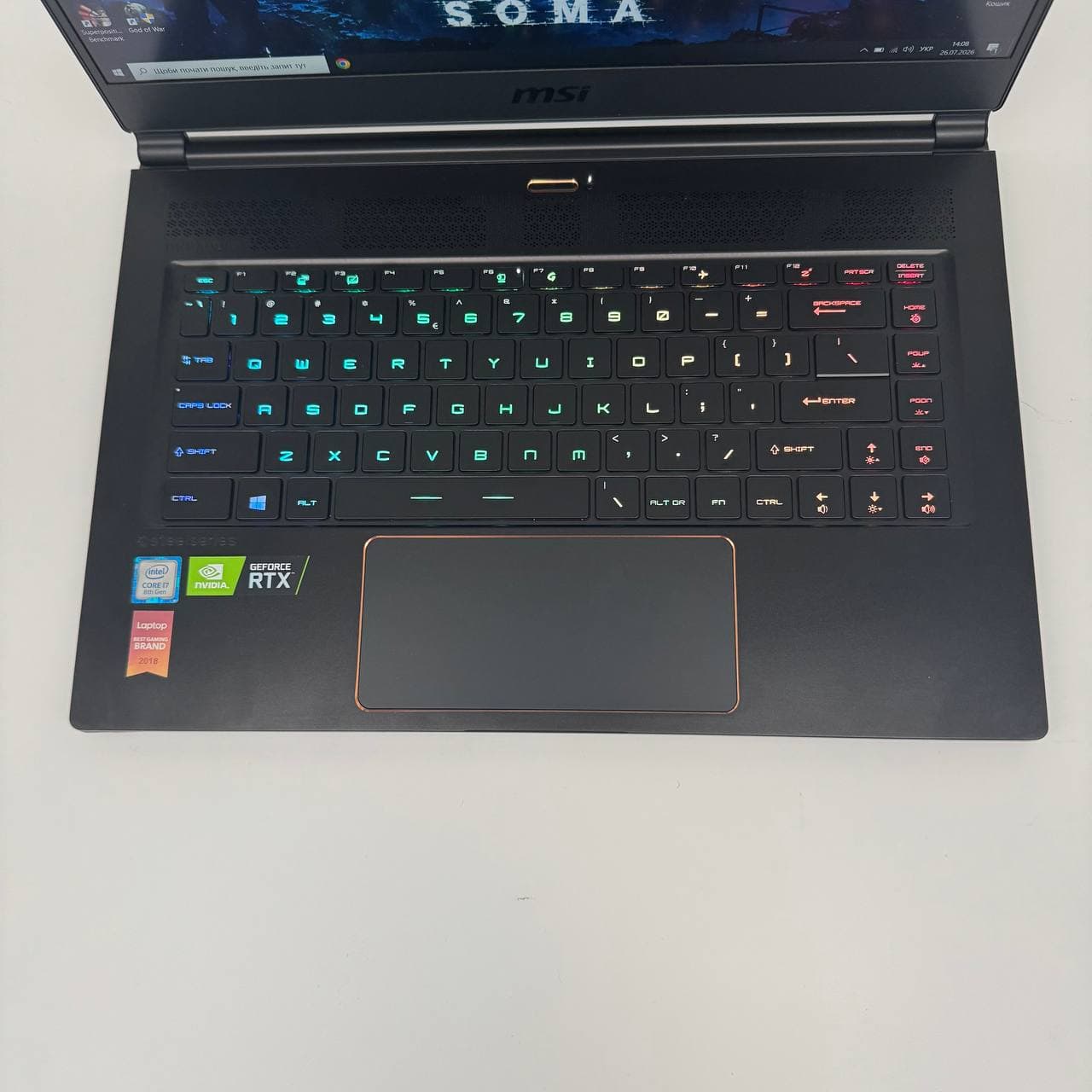 MSI GS65 Stealth 8SF 15.6" 144Hz Core i7-8750H 16/1024 RTX 2070 8GB - фото 2
