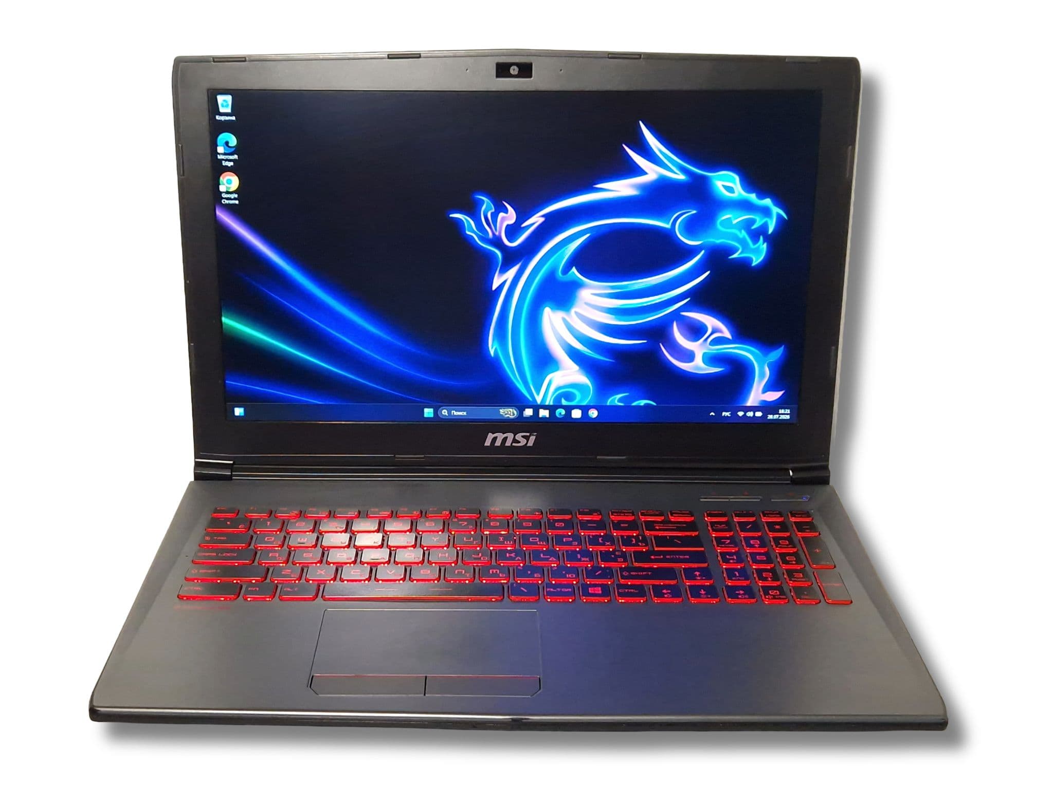 Ігровий ноутбук б/у MSI GV62 15.6 IPS Core i7-8750H 16/128+1Тб GTX 1050 Ti 4Гб - фото 6