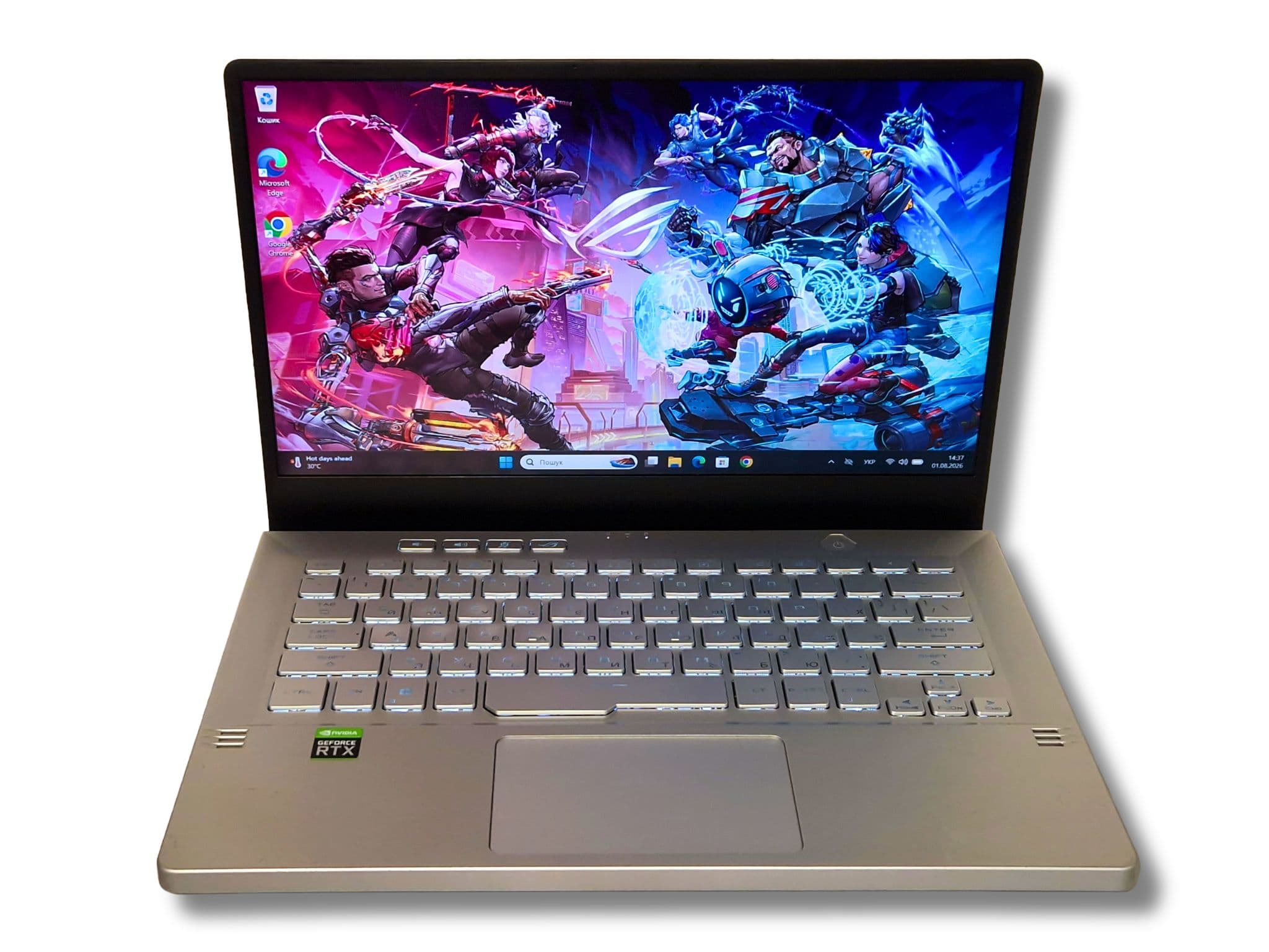 Ігровий ноутбук б/у Asus ROG Zephyrus G14 GA401QM 14" 144Гц sRGB 100% Ryzen 7 5800HS 16/512Гб SSD RTX 3060 6Гб - фото 6