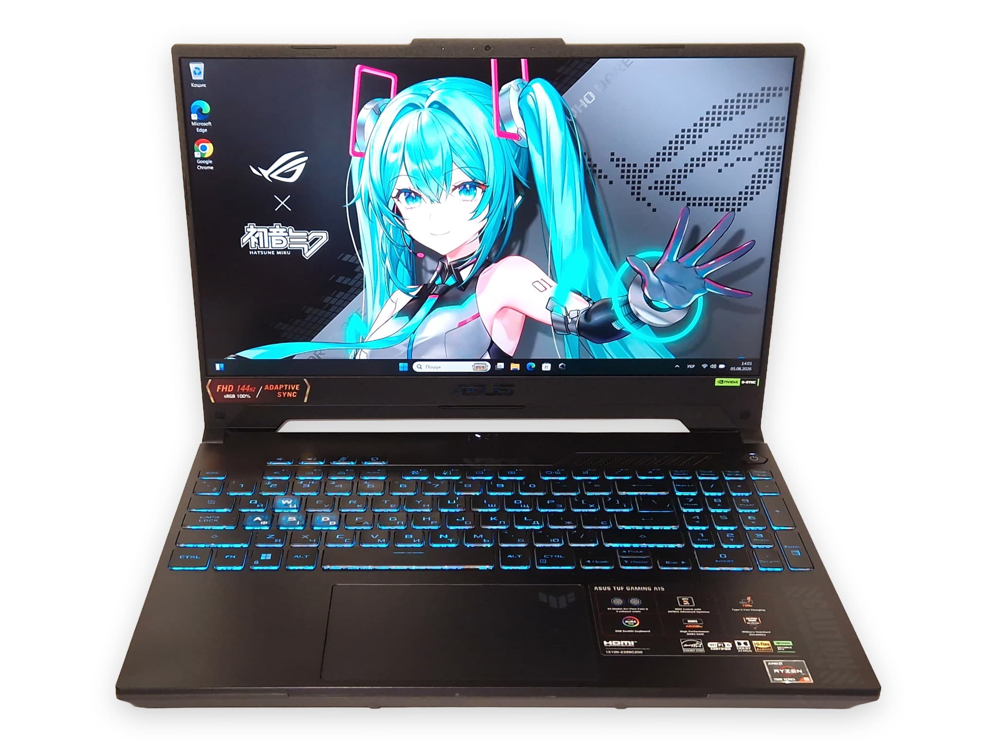 Ігровий ноутбук б/у Asus TUF Gaming A15 FA507NV 15.6" 144Гц sRGB 100% Ryzen 5 7535HS 16/1Тб SSD RTX 4060 8Гб - фото 2