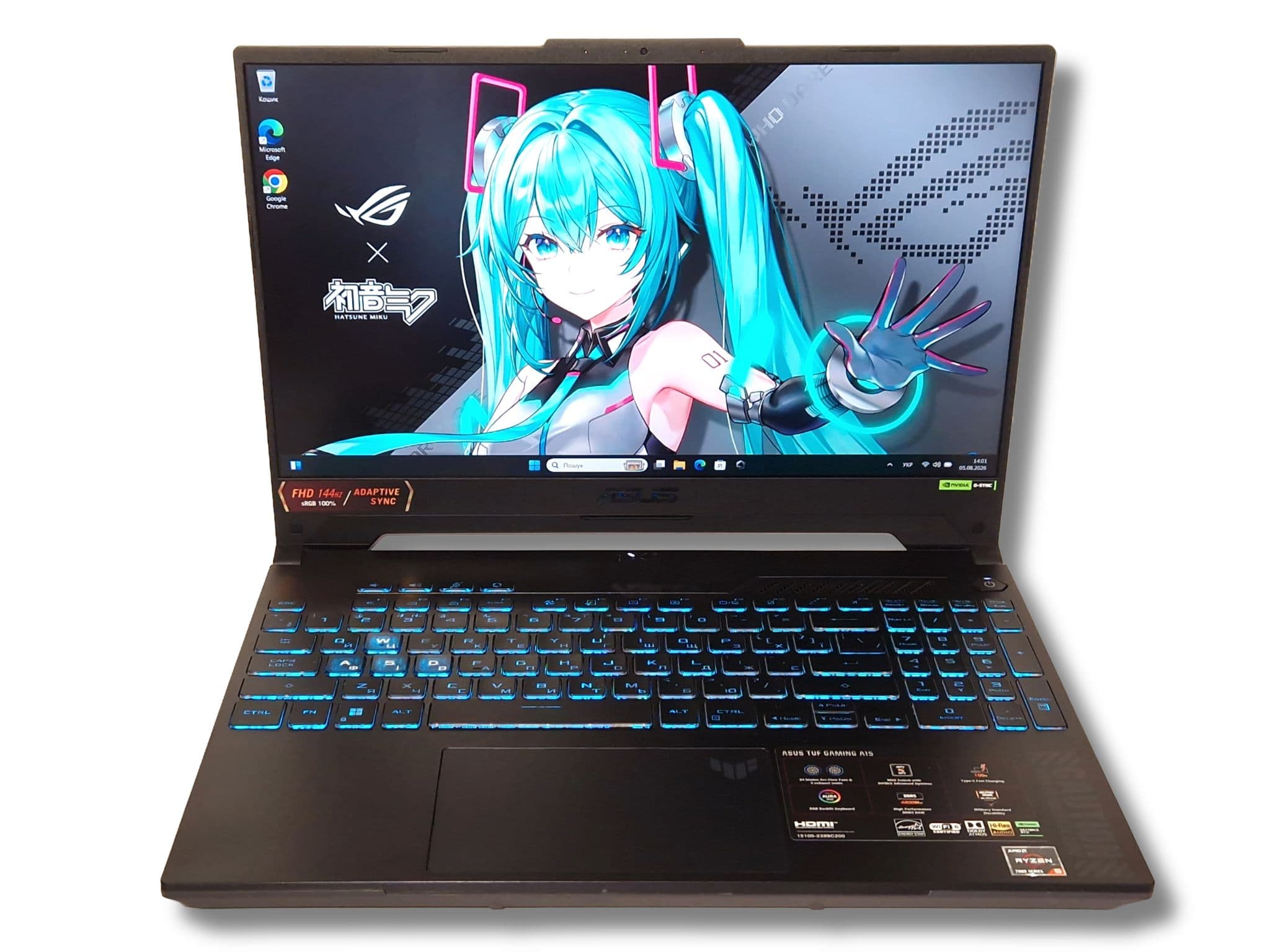 Ігровий ноутбук б/у Asus TUF A15 FA507NV 15.6" 144Hz sRGB 100% Ryzen 5 7535HS 16/1Тб SSD RTX 4060 8Гб 140Вт Стан близький до нового - фото 6