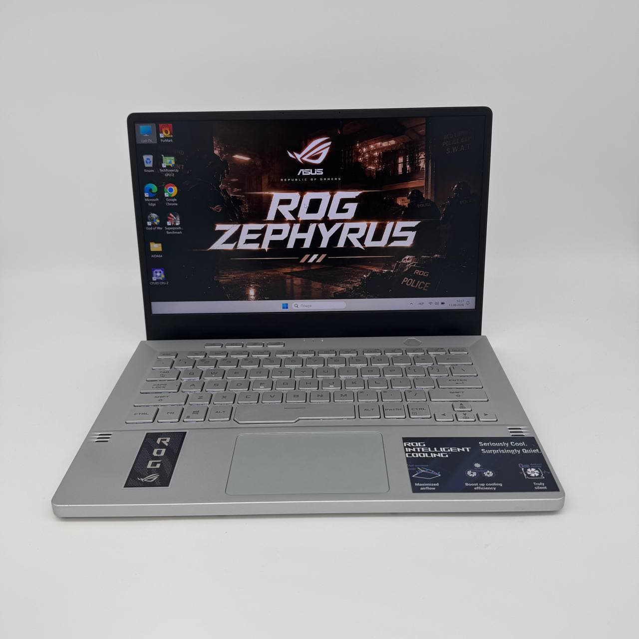 Asus ROG Zephyrus G14 GA401IV White 14.0" 120Hz Ryzen 9 4900HS 16/512 RTX 2060 6GB - фото 1