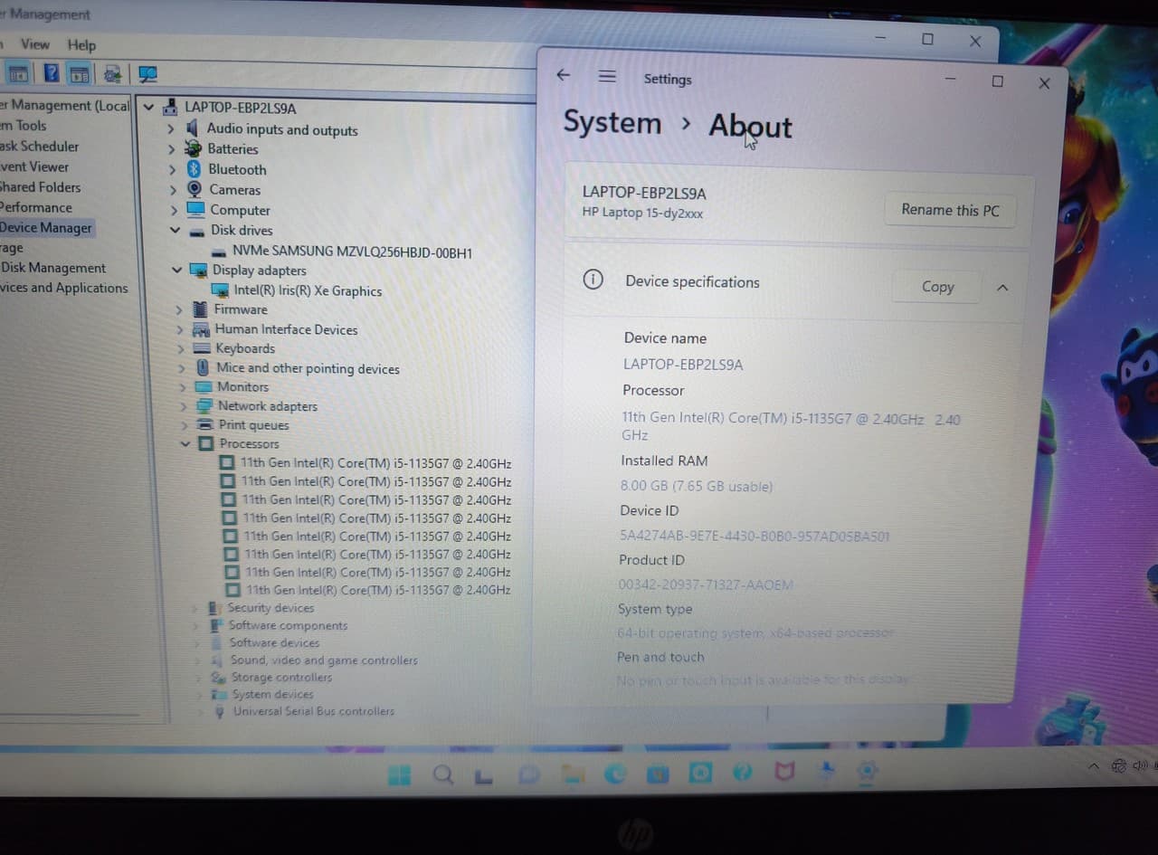 HP 15 15.6" Core i5-1135G7 8/256 - фото 8