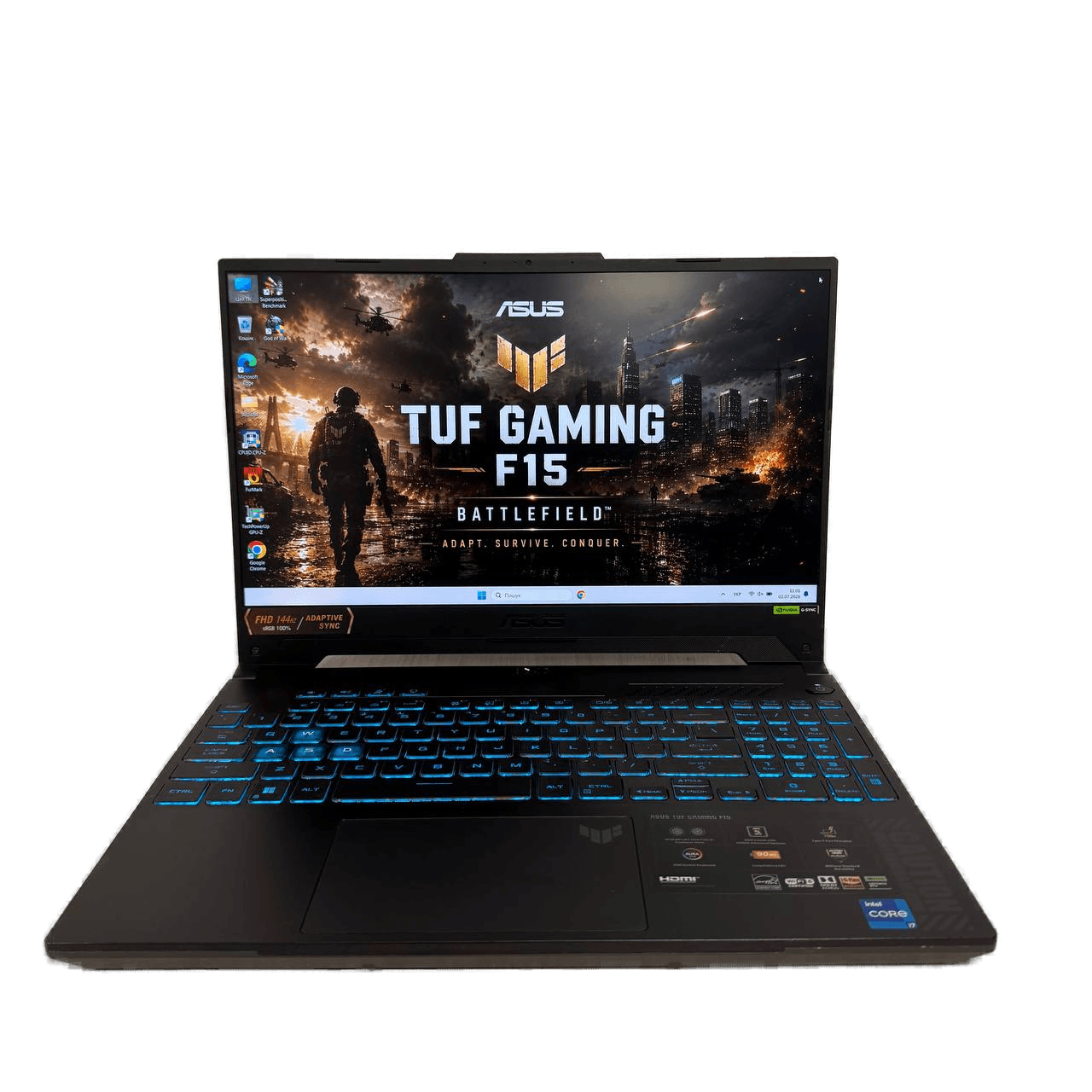 Asus TUF F15 FX507ZI Intel Core i7-12700H RTX 4070