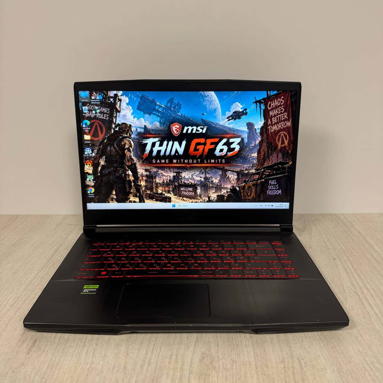 MSI Thin GF63 11UC 15.6" FHD 144Hz Core i7-11800H 16/512 RTX 3050 4GB