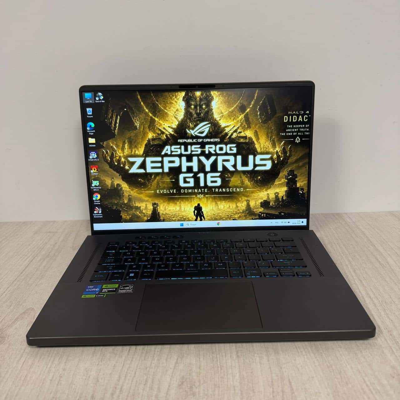 Asus ROG Zephyrus G16 GU603VI 16.0" FHD+ 165Hz Core i7-13620H 16/512 RTX 4070 8GB