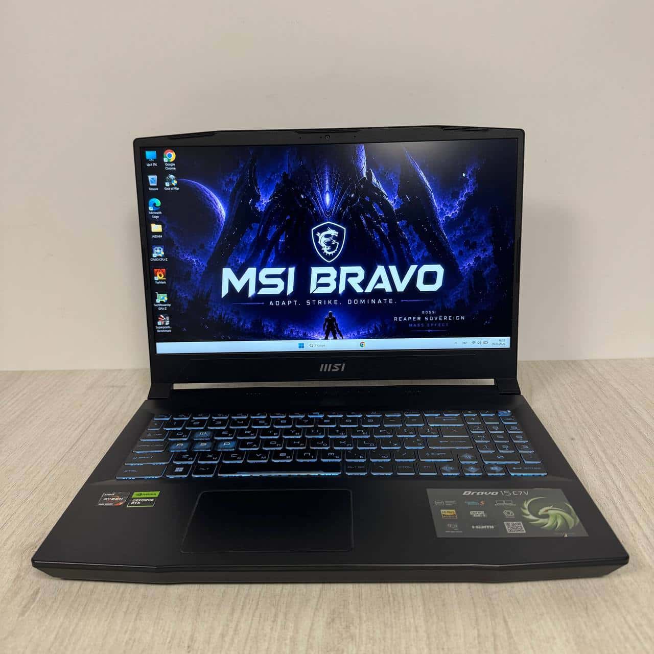 MSI Bravo 15 C7VF 15.6" FHD 144Hz Ryzen 7 7735HS 16/1.024TB RTX 4060 8GB
