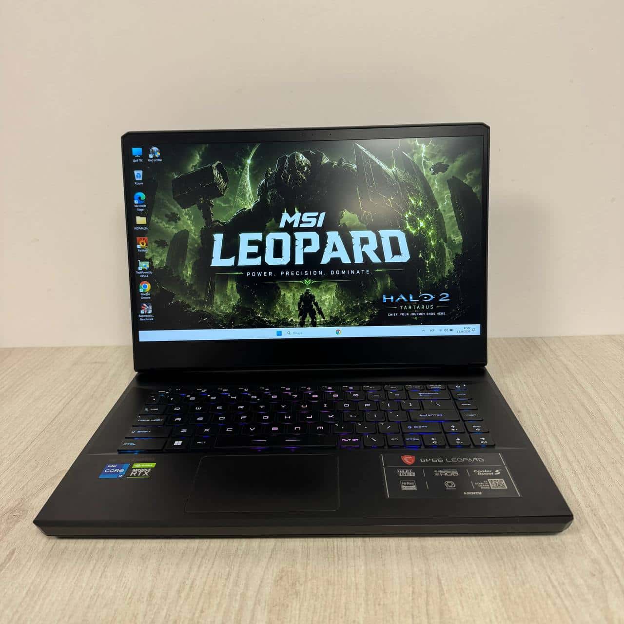 MSI GP66 Leopard 11UH 144Hz SSD 256GB 15.6" FHD i7 11800H 16/256 RTX 3080 8GB