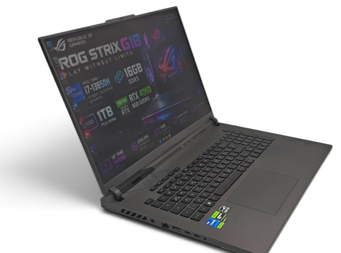 Asus ROG Strix G18 Core i7-13650HX / 16GB / 1TB / (б/в) FHD 165Hz 16/1TB RTX 4060 8GB