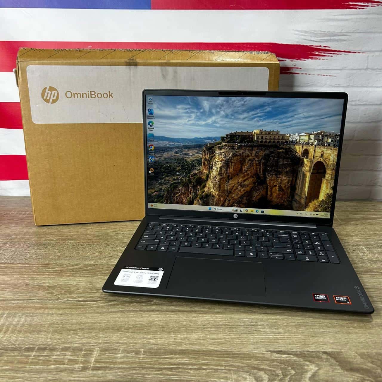 Новый ноутбук HP OmniBook 3 16-by0000nr FHD+ Ryzen 5 40 with Radeon Graphics 8/512