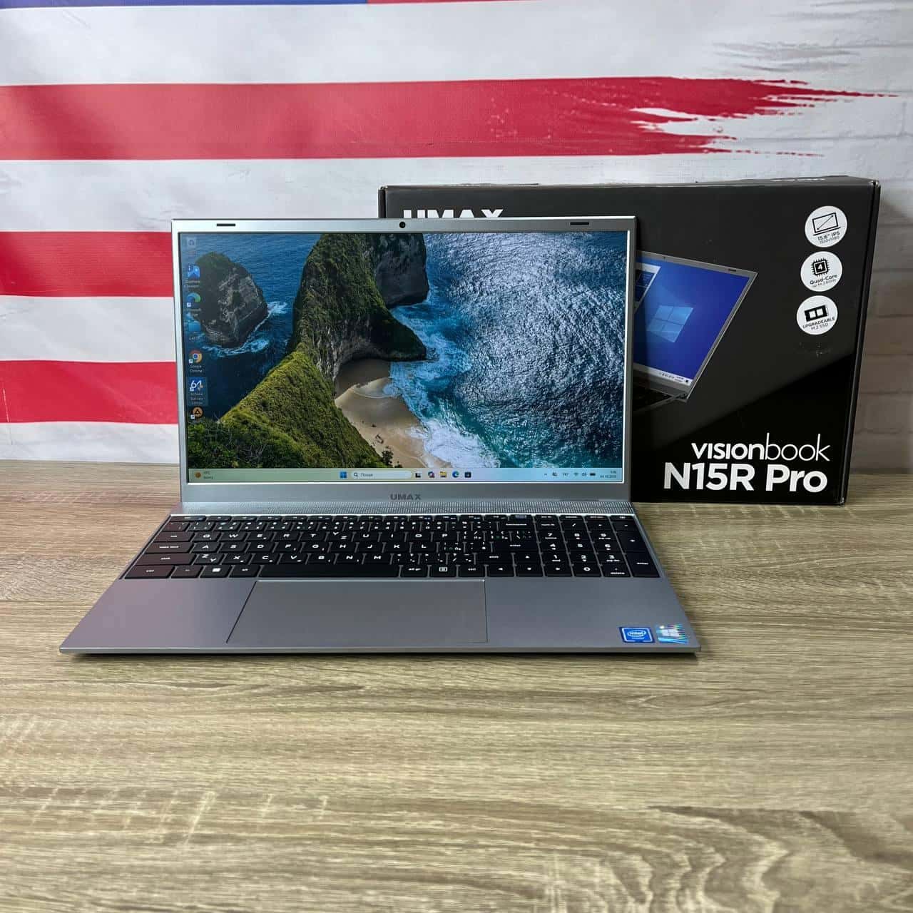 UMAX Visionbook N15R Pro 15.6" FHD Celeron N4120 CPU 4/128