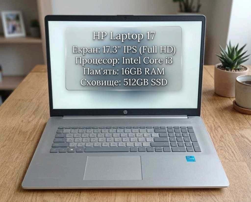 HP Laptop 17 TPN-I139 17.3" Core i3-1215U 16/512
