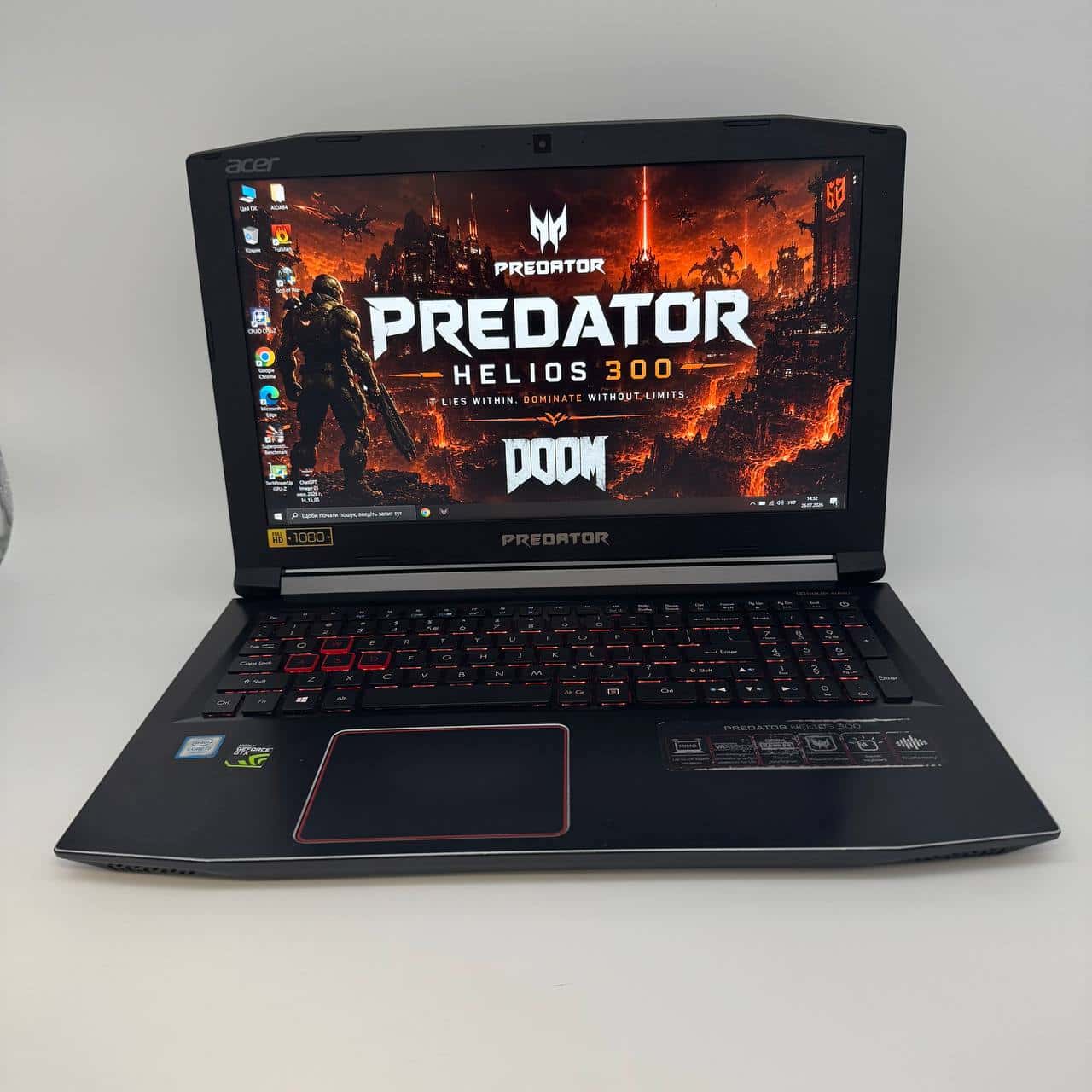 Acer Predator Helios 300 G3-571 SSD 512GB 15.6" Core i7-7700HQ 16/512 GTX 1060 6GB
