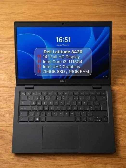 Dell latitude 3420 14" Core i3-1115G4 16/256