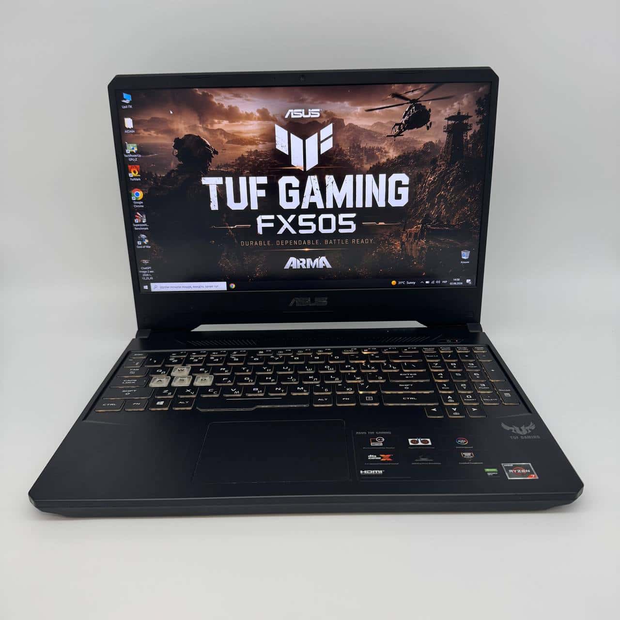 Asus TUF FX505DT 15.6" Ryzen 7 3750H 16/256 GTX 1650 4GB