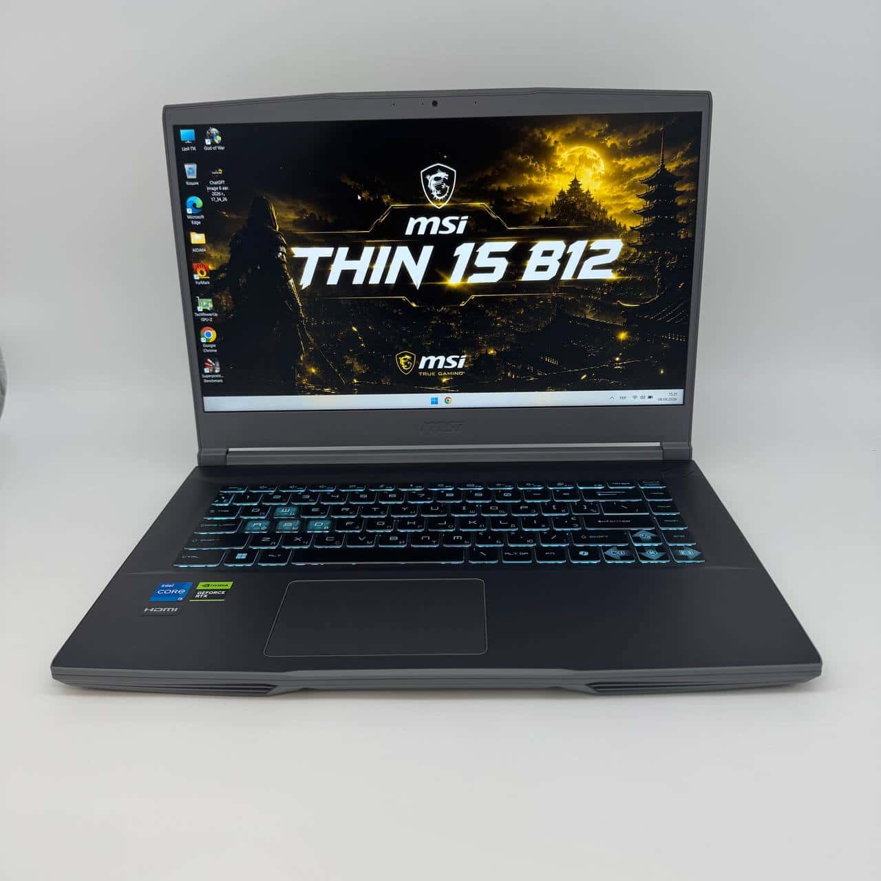 MSI Thin 15 B12UC 15.6" 144Hz Core i5-12450H 16/512 RTX 3050 4GB
